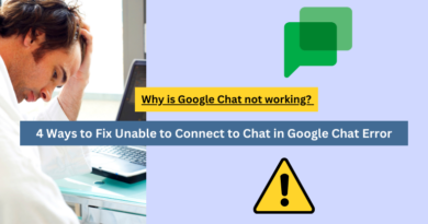 google chat unable to connect to chat