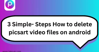 3 Simple- Steps How to delete picsart video files on android