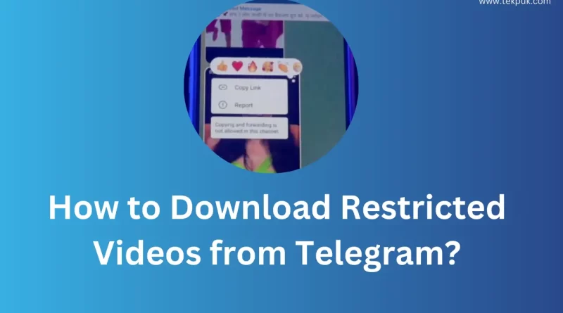 How to Download Restricted Videos from Telegram