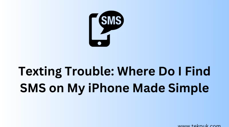 where do i find sms on my iphone