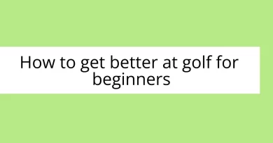 how to get better at golf for beginners